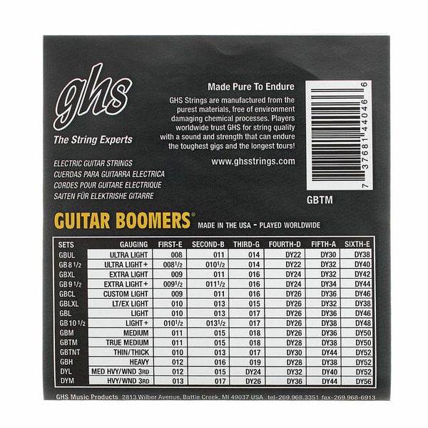 GHS Boomers True Medium 011-050