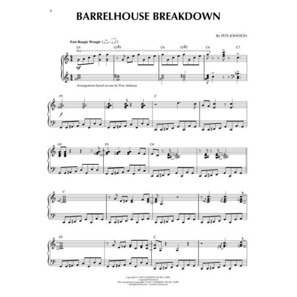 Hal Leonard Jazz Piano Solos Boogie Woogie