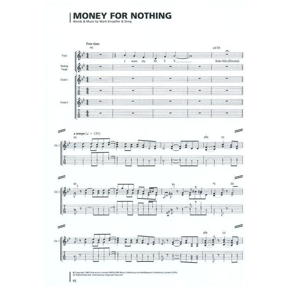 Wise Publications Dire Straits Sultans Of Swing