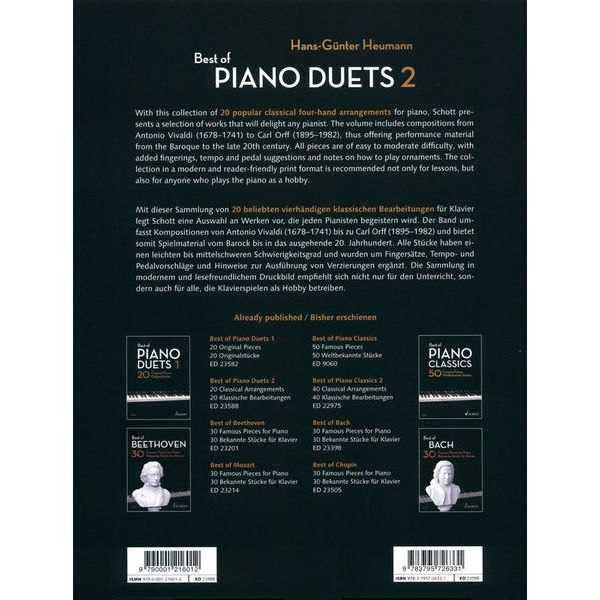 Schott Best Of Piano Duets 2