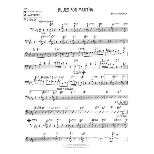 Hal Leonard Jazz-Play-Along Oscar Peterson