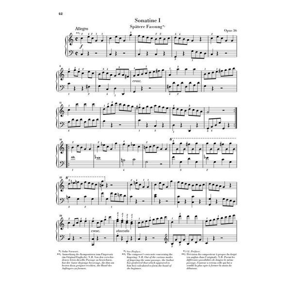 Henle Verlag Clementi Sechs Sonatinen