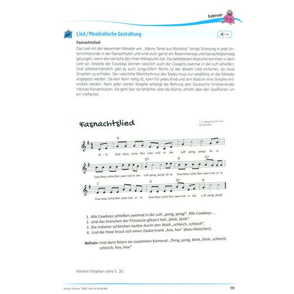 Helbling Verlag Januar, Februar, Tanz, April