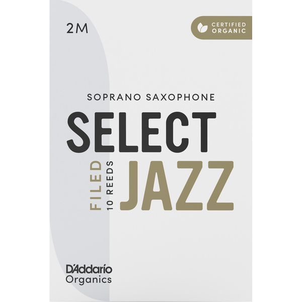 DAddario Woodwinds Organic Sel. Jazz Filed SOP 2M
