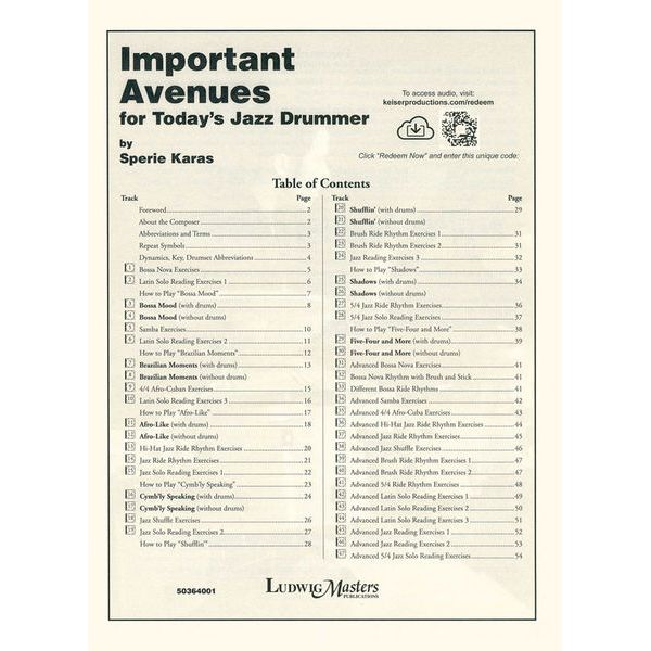 Ludwig Masters Publications Important Avenues