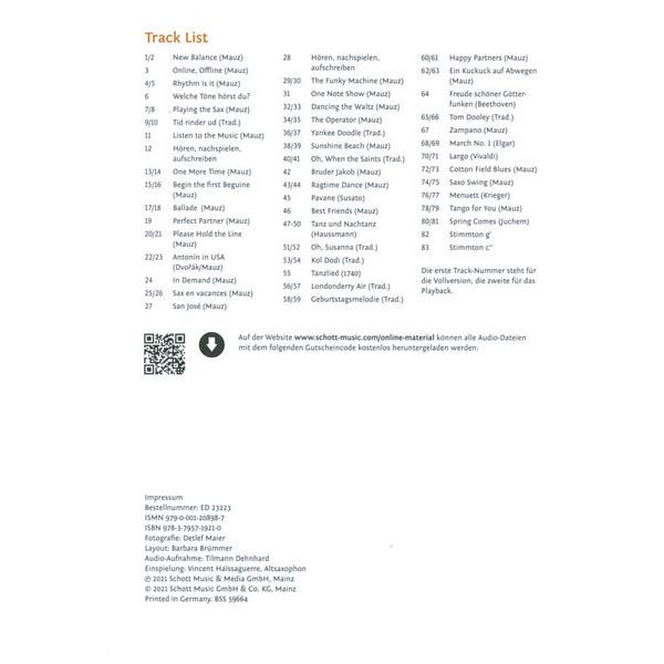 Schott Saxophonschule 1