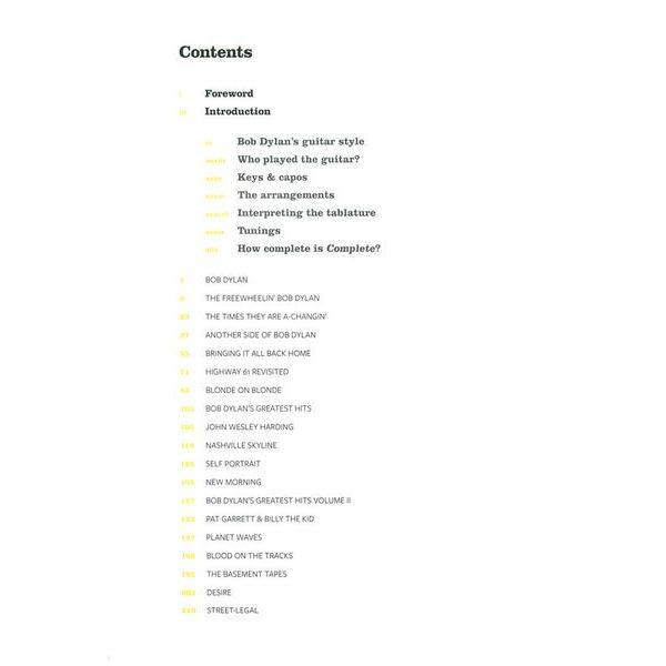 Hal Leonard Bob Dylan Complete Guitar