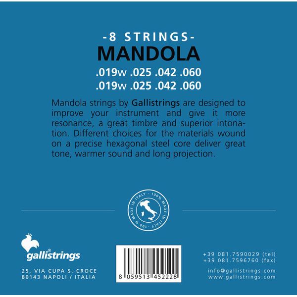 Galli Strings PHB90S Mandola Str. Medium