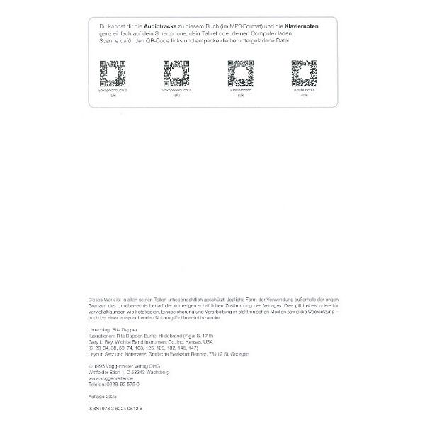 Voggenreiter Das Saxophonbuch 2