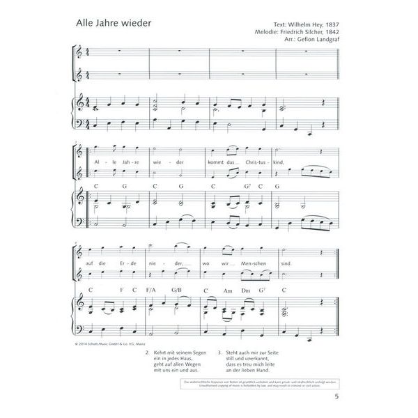 Schott Fröhliche Weihnachtslieder Fl