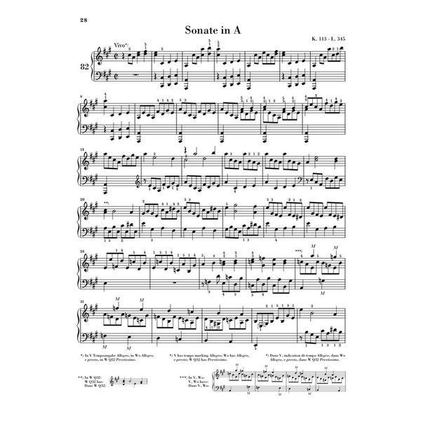 Henle Verlag Scarlatti Klaviersonaten IV