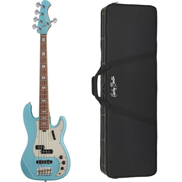 Harley Benton MV-5PJ Daphne Blue w/Case
