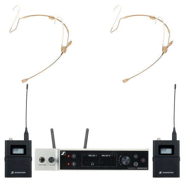 Sennheiser EW-DX 2x HSP 2 Lemo R1-9 Set