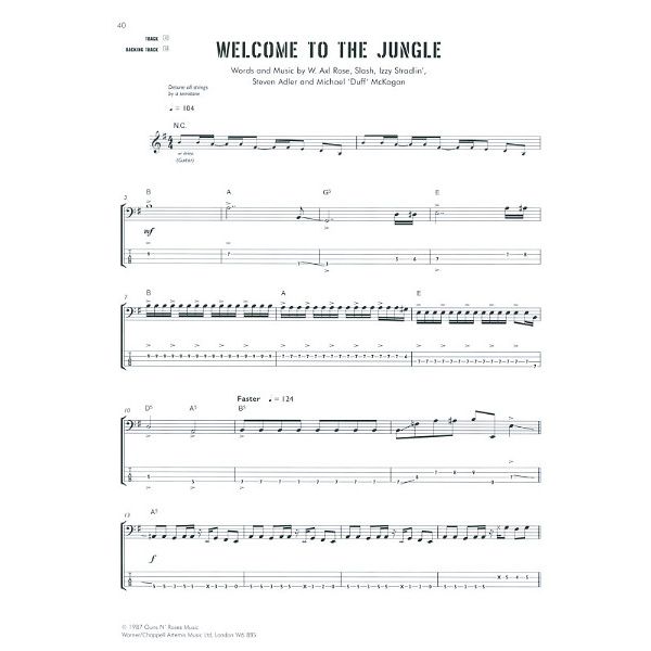 Faber Music Guns N Roses Bass Play-Along