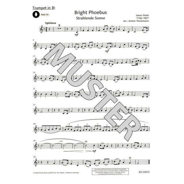 Schott Hook Sonaten und Spielstücke