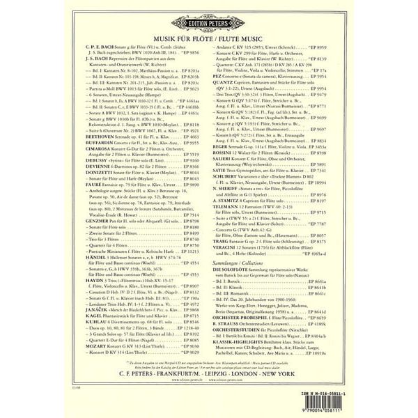 Edition Peters Donizetti Sonate Flute C-Dur