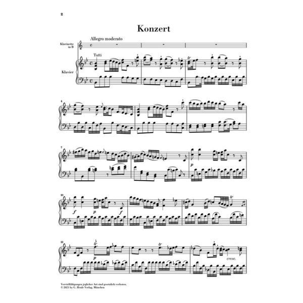 Henle Verlag Stamitz Klarinettenkonzert