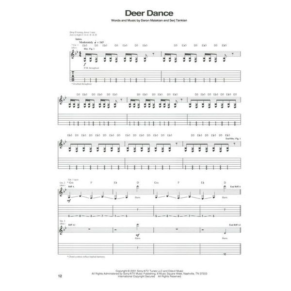 Hal Leonard System Of A Down Toxicity