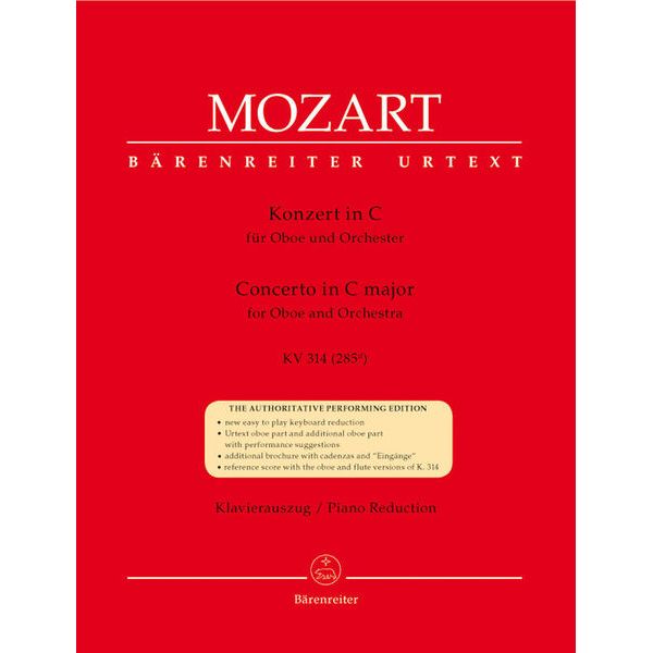 Brenreiter Mozart Concert for Oboe KV 314