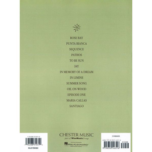 Chester Music Einaudi Summer Portraits