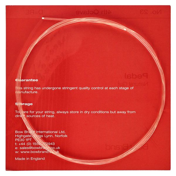 Bow Brand Pedal Natural Gut 4th D No.23