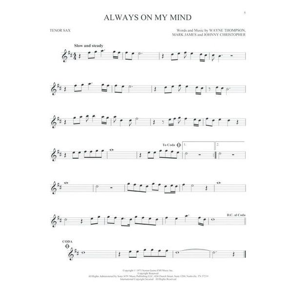 Hal Leonard 101 Beautiful Songs T-Sax