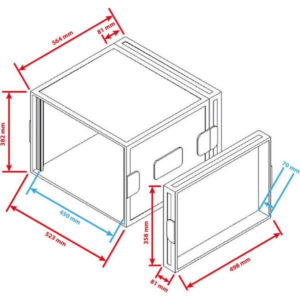Flyht Pro Rack 8U Double Door Profi