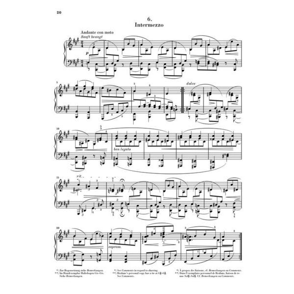 Henle Verlag Brahms Klavierstücke