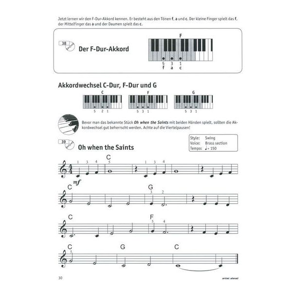 Artist Ahead Musikverlag Meine erste Keyboardschule