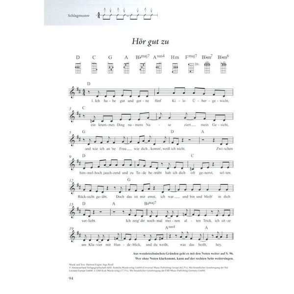 Schott Schlagerbuch Alt und Jung Uku