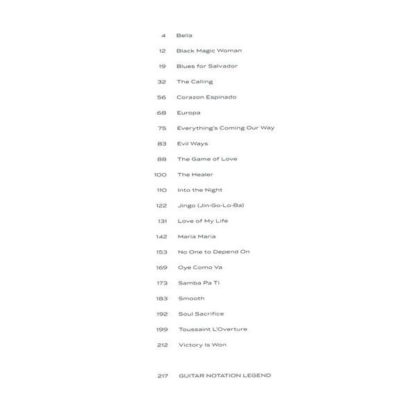 Hal Leonard Santana Guitar Anthology