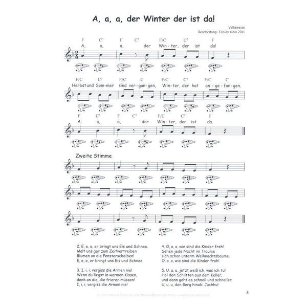 ocarinamusic Kinderlieder 10-Loch 1