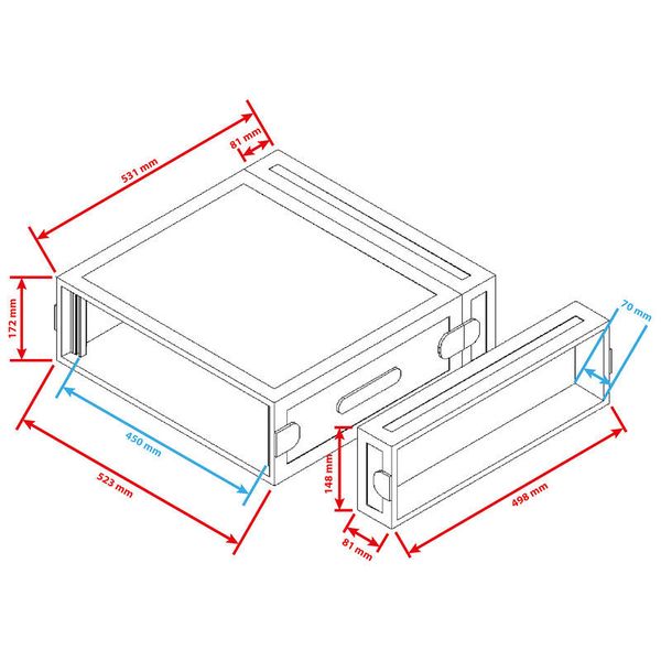 Flyht Pro Rack 3U Double Door Profi