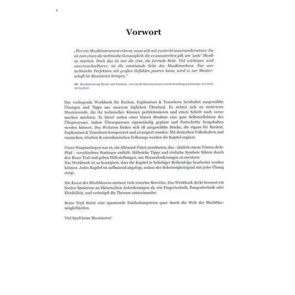 Brasstrail Personal Workbook Bass Clef