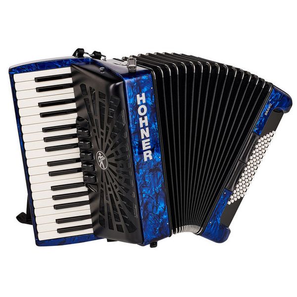 Hohner Bravo III 72 Blue silent key