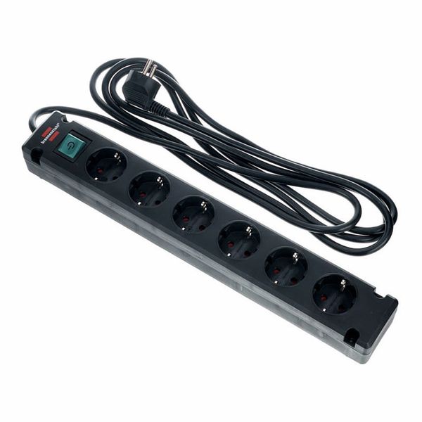 Brennenstuhl Bremounta Socket Strip 6Way BK