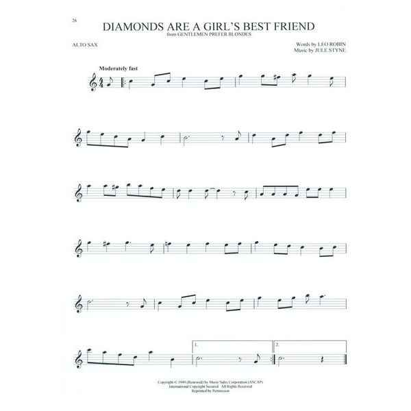 Hal Leonard 101 Movie Hits for Alto Sax