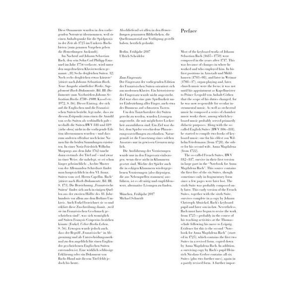 Henle Verlag Bach Französische Suiten