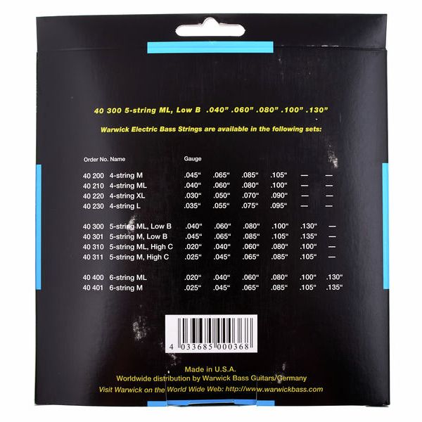 Warwick 40300 ML Black Label