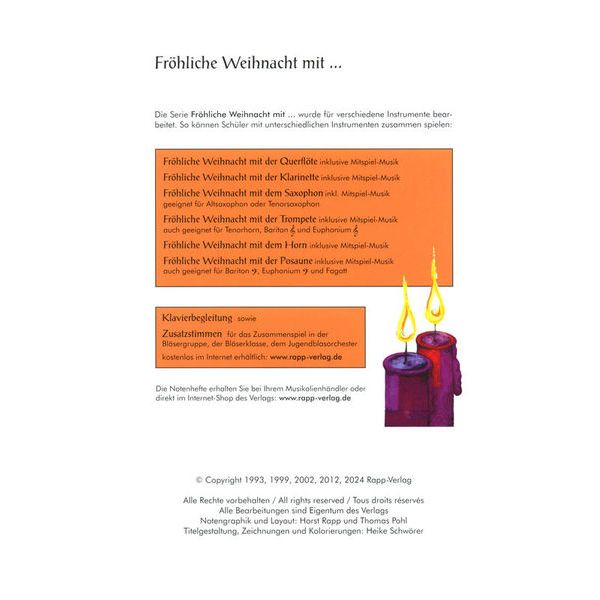 Horst Rapp Verlag Fröhliche Weihnacht Flute