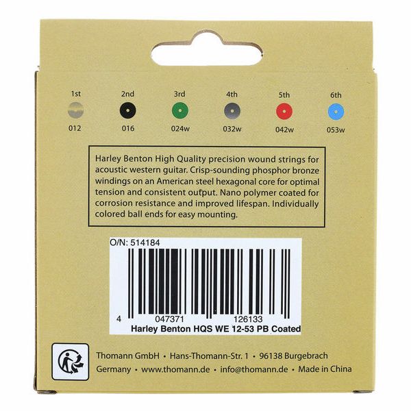 Harley Benton HQS WE 12-53 PB Coated