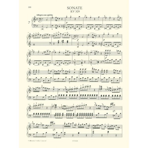 Wiener Urtext Edition Mozart Klaviersonaten 1