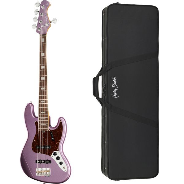 Harley Benton MV-5JB Burgundy Mist w/Case