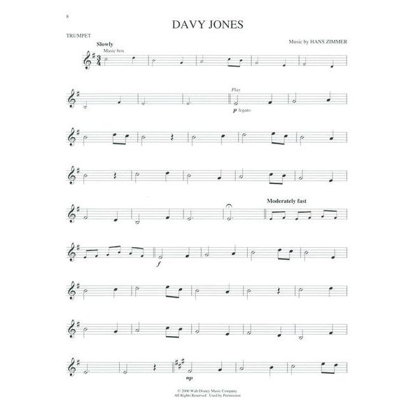 Hal Leonard Pirates Of The Caribbean Trump