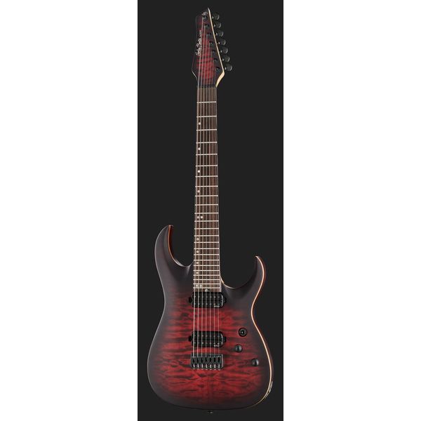 Harley Benton Amarok-7  BKRD Quilted Burst