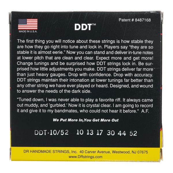 DR Strings Drop-Down Tuning DDT-10/52