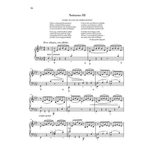 Henle Verlag Liszt Liebestrume Notturnos