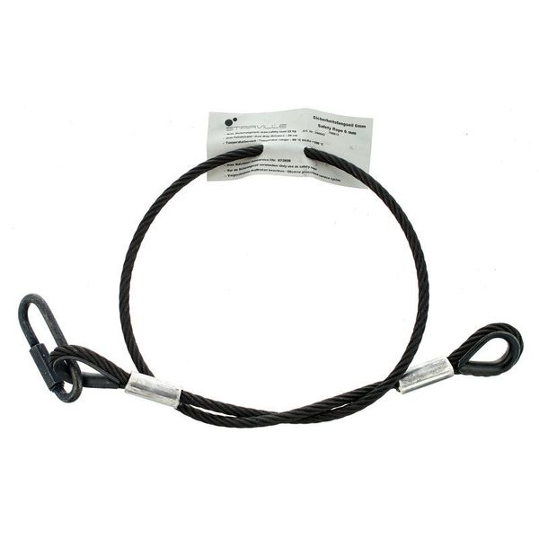 Stairville Safety Set 80cm/6mm Bk 10 pcs