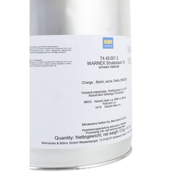 Warnex Structure Paint Black 12kg