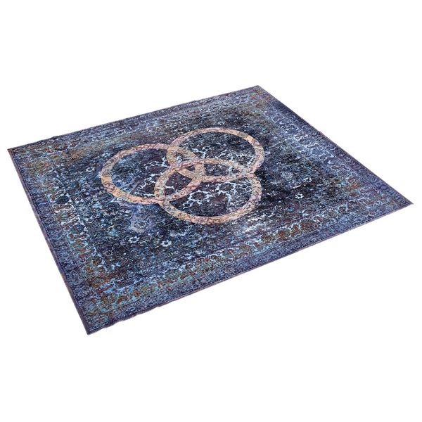 Drum N Base Vintage Drum Rug Blue